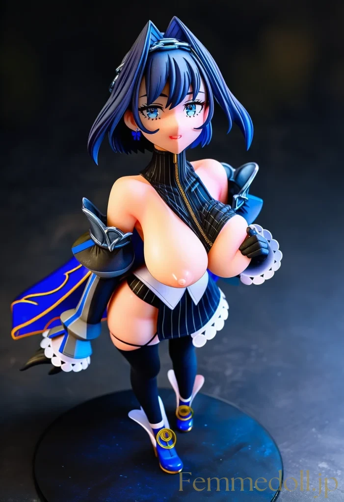 【hololive】オーロ・クロニー「触れたくなるでしょ？」爆乳見せつけ誘惑【フィギュア風AIエロ24枚】 22枚目