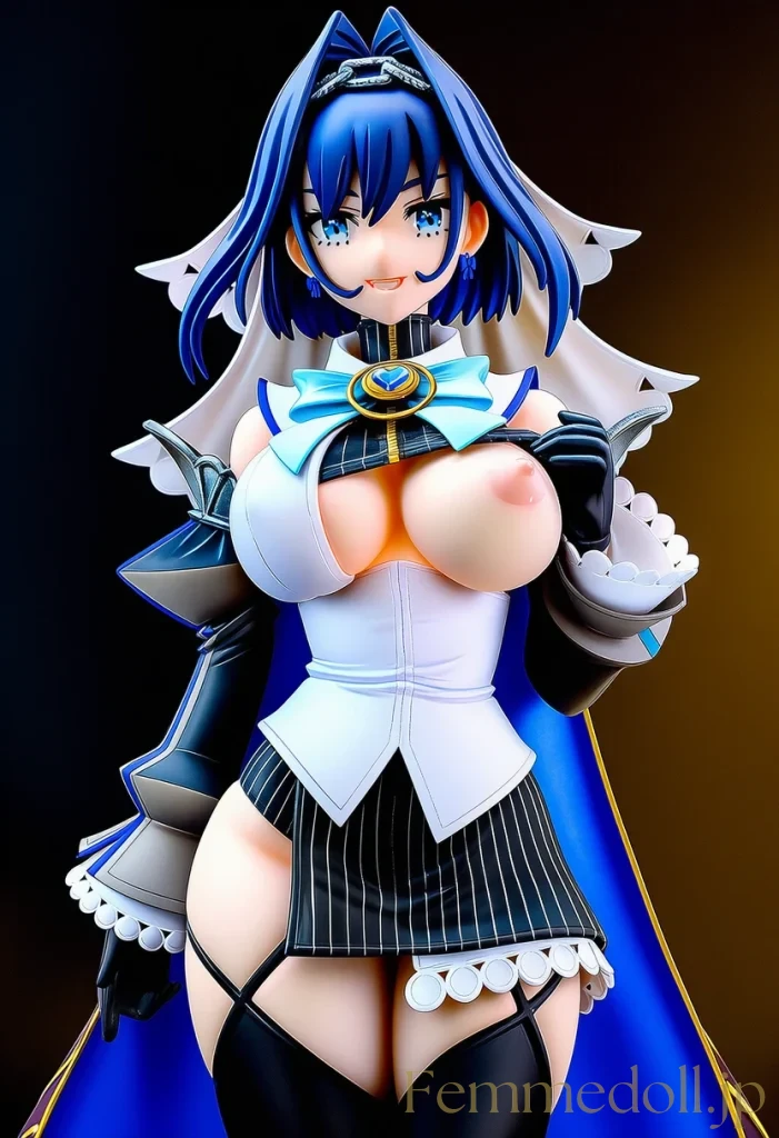 【hololive】オーロ・クロニー「触れたくなるでしょ？」爆乳見せつけ誘惑【フィギュア風AIエロ24枚】 21枚目