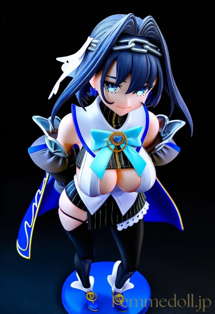 【hololive】オーロ・クロニー「触れたくなるでしょ？」爆乳見せつけ誘惑【フィギュア風AIエロ24枚】 20枚目