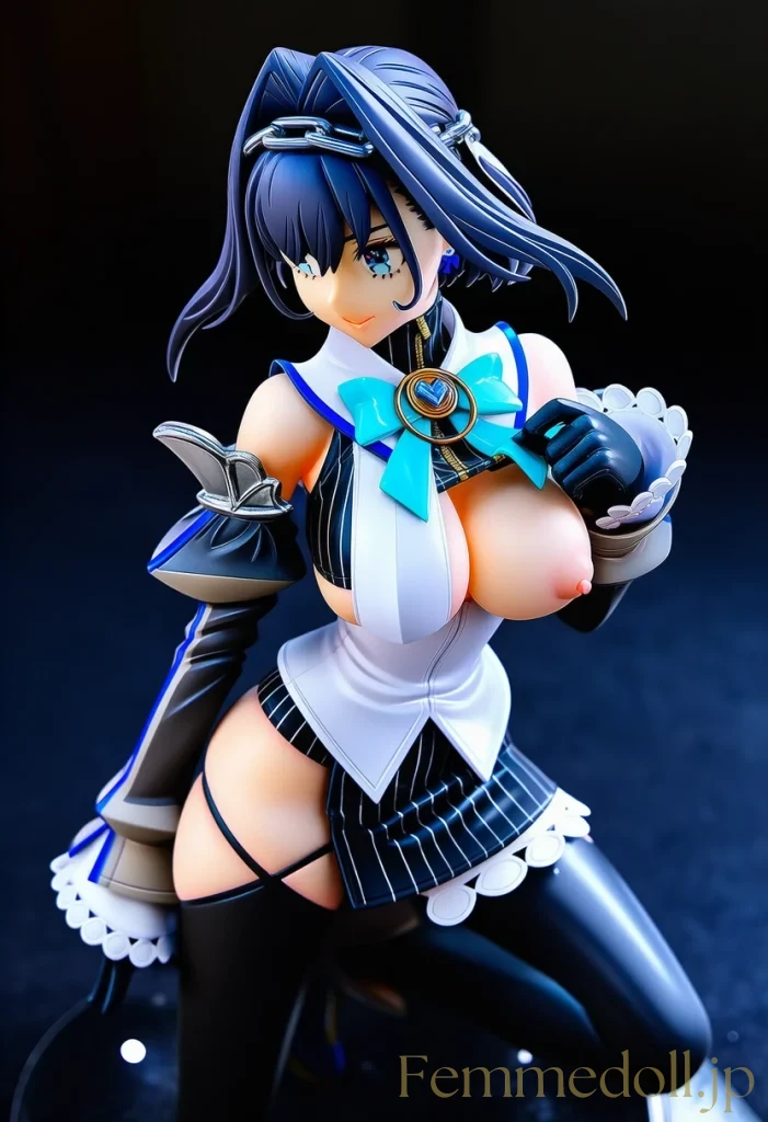 【hololive】オーロ・クロニー「触れたくなるでしょ？」爆乳見せつけ誘惑【フィギュア風AIエロ24枚】 19枚目