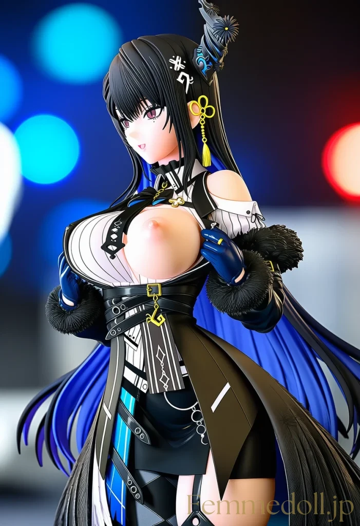 【hololive】ネリッサ・レイヴンクロフト「もっと見て…」オフショルダーで巨乳強調【AIエロイラスト30枚】 5枚目