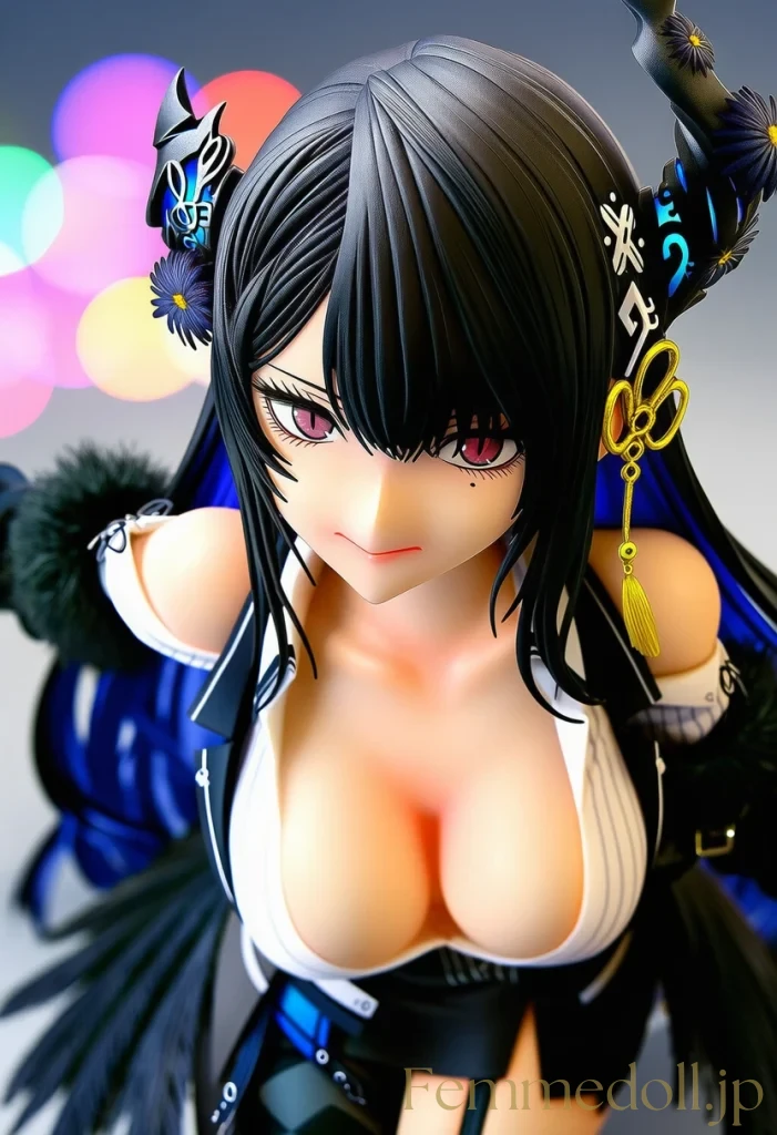 【hololive】ネリッサ・レイヴンクロフト「もっと見て…」オフショルダーで巨乳強調【AIエロイラスト30枚】 4枚目