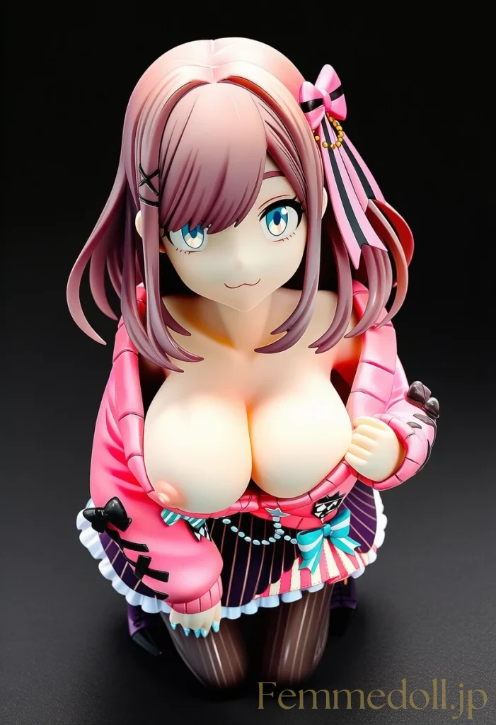 【にじさんじ】鈴原るる「こんなに熱くなっちゃった…♡」巨乳揉み誘惑の【AIフィギュア風エロ24枚】 2枚目