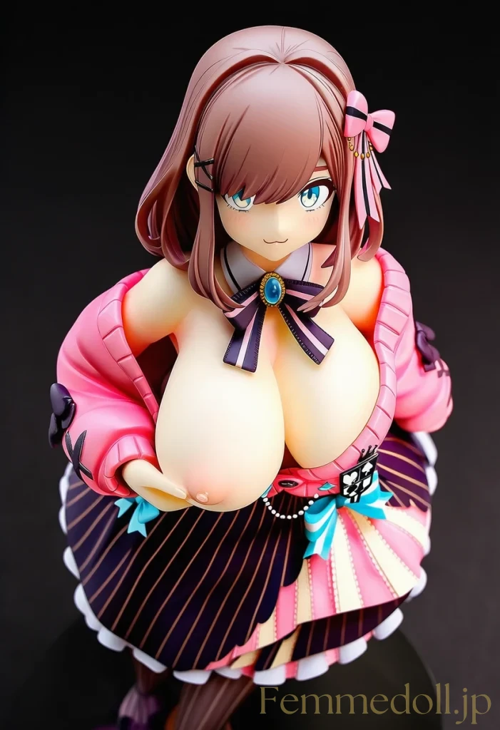 【にじさんじ】鈴原るる「こんなに熱くなっちゃった…♡」巨乳揉み誘惑の【AIフィギュア風エロ24枚】 1枚目