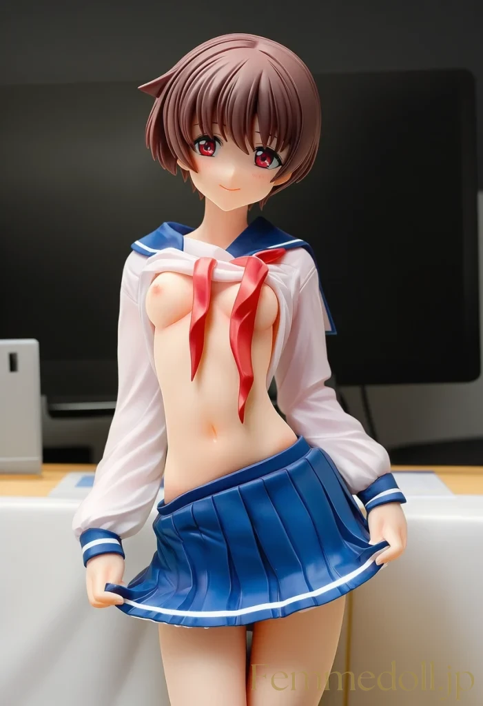 【咲-Saki-】宮永咲「恥ずかしい…」制服セミヌードで乳首チラ見せ悶々【エロCG36枚】 14枚目