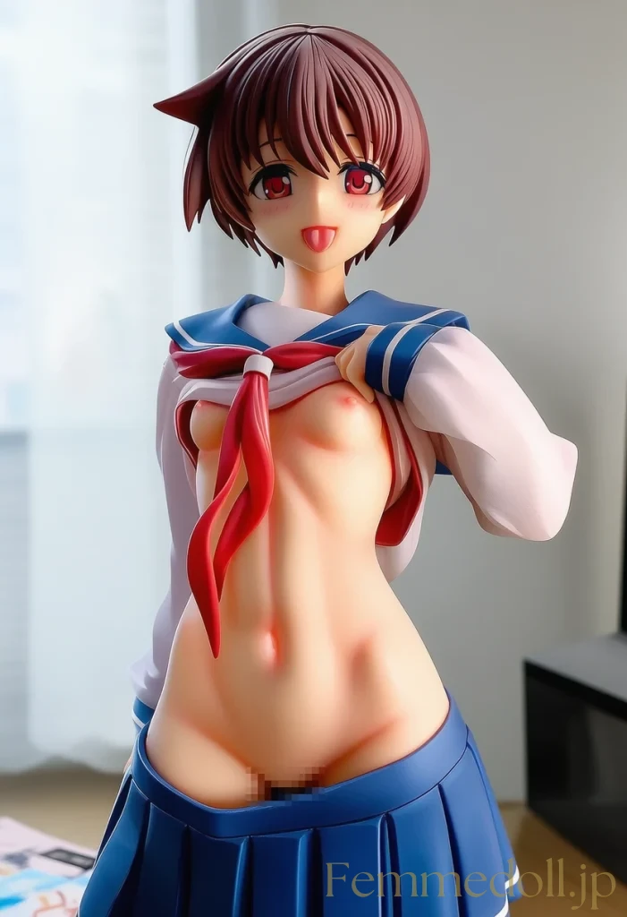 【咲-Saki-】宮永咲「恥ずかしい…」制服セミヌードで乳首チラ見せ悶々【エロCG36枚】 24枚目