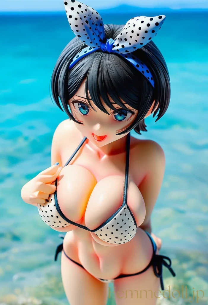 【彼女、お借りします】更科瑠夏海水着の爆乳がはみ出しプルプル誘惑【巨乳エロCG30枚】 27枚目