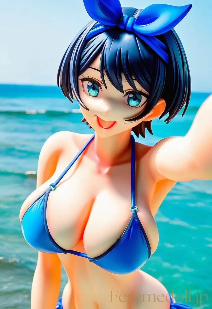 【彼女、お借りします】更科瑠夏海水着の爆乳がはみ出しプルプル誘惑【巨乳エロCG30枚】 10枚目
