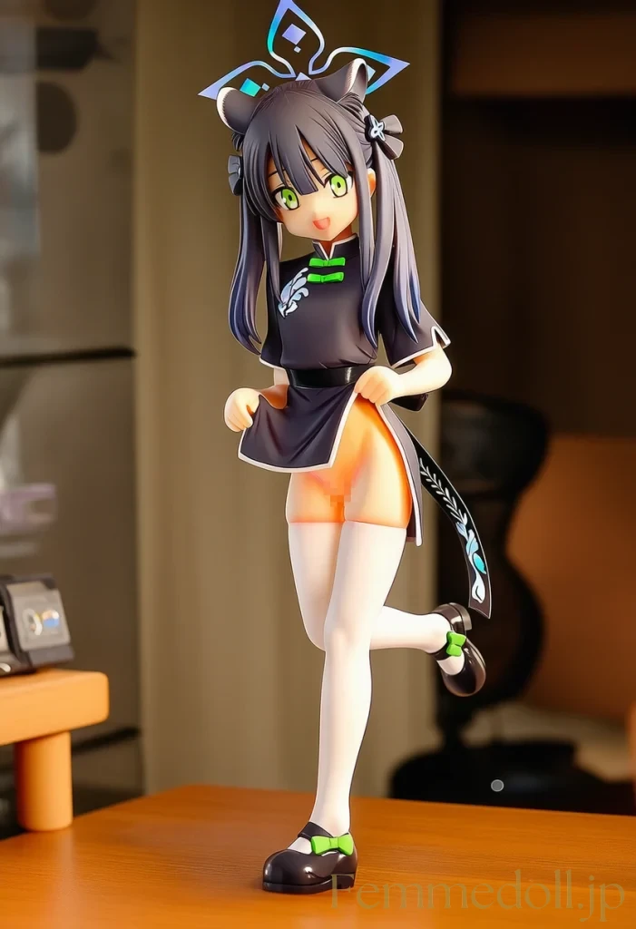 「秘薬のせいで、こんなに小さくなっちゃった…♡」チャイナシュエリンの幼女化ドレス姿 30枚目