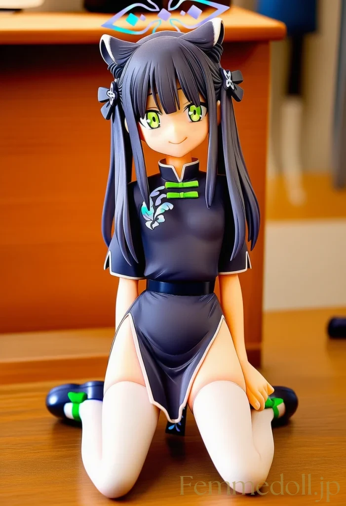 「秘薬のせいで、こんなに小さくなっちゃった…♡」チャイナシュエリンの幼女化ドレス姿 12枚目