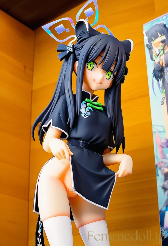 「秘薬のせいで、こんなに小さくなっちゃった…♡」チャイナシュエリンの幼女化ドレス姿 16枚目