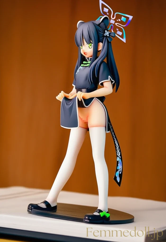 「秘薬のせいで、こんなに小さくなっちゃった…♡」チャイナシュエリンの幼女化ドレス姿 11枚目