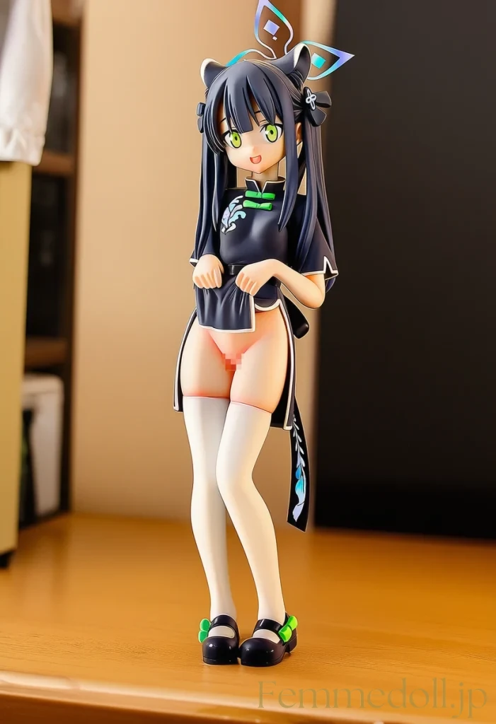 「秘薬のせいで、こんなに小さくなっちゃった…♡」チャイナシュエリンの幼女化ドレス姿 10枚目