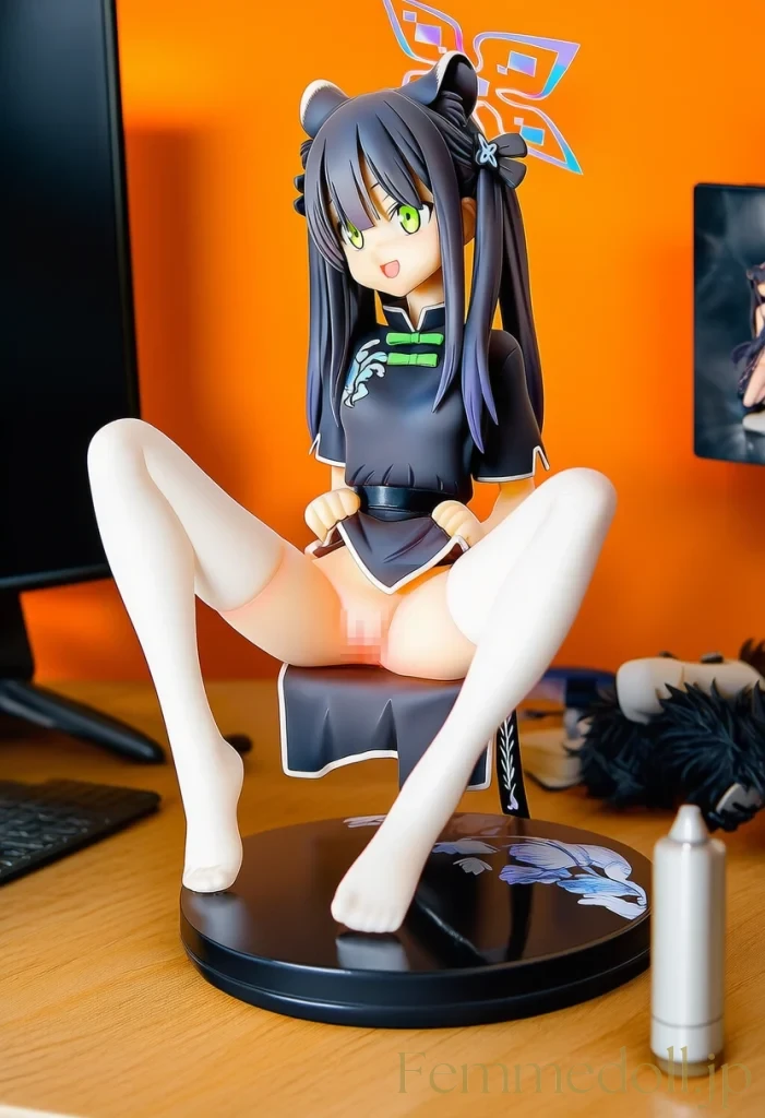 「秘薬のせいで、こんなに小さくなっちゃった…♡」チャイナシュエリンの幼女化ドレス姿 7枚目