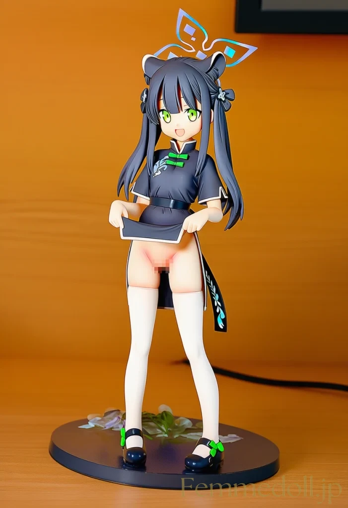 「秘薬のせいで、こんなに小さくなっちゃった…♡」チャイナシュエリンの幼女化ドレス姿 5枚目