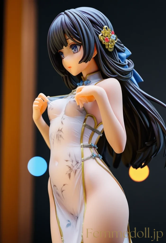 体がスケスケのチャイナ服がえっちすぎる！AIイラストまとめ 23枚目