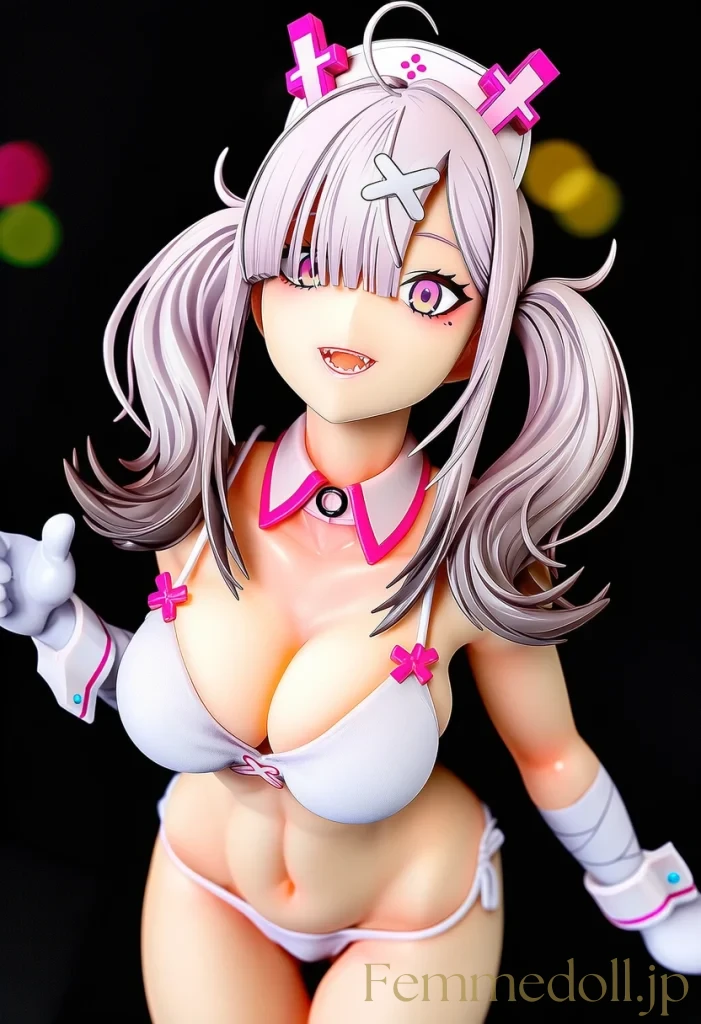 【にじさんじ】健屋花那のナース服はみ出しのむちむちボディが限界誘惑【AIエロフィギュア30枚】 6枚目