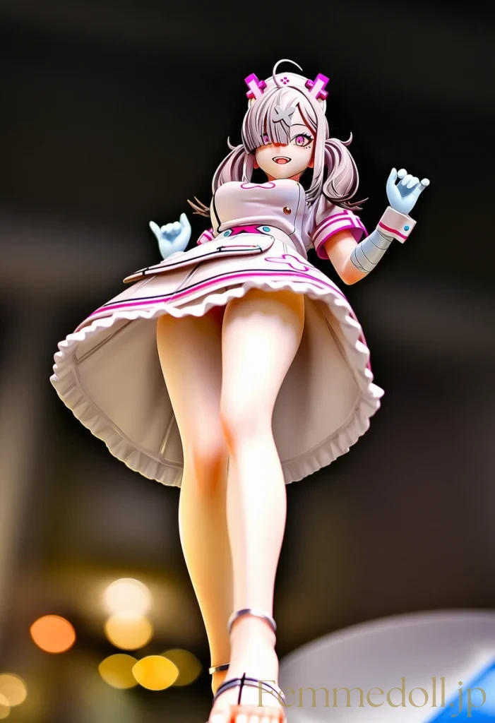 【にじさんじ】健屋花那のナース服はみ出しのむちむちボディが限界誘惑【AIエロフィギュア30枚】 5枚目