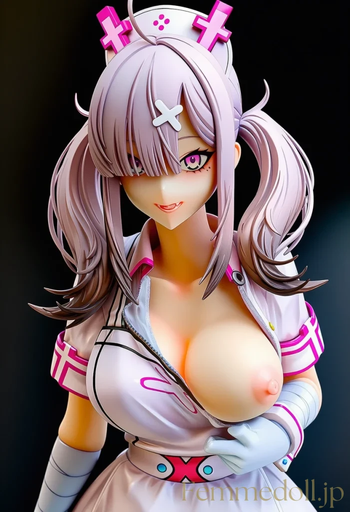 【にじさんじ】健屋花那のナース服はみ出しのむちむちボディが限界誘惑【AIエロフィギュア30枚】 4枚目