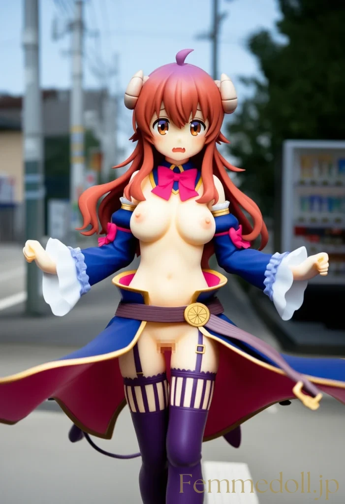 シャミ子「見ないでぇ…」危機管理フォームで街中露出羞恥【エロイラスト30枚】 12枚目