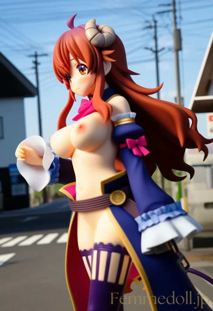 シャミ子「見ないでぇ…」危機管理フォームで街中露出羞恥【エロイラスト30枚】 11枚目