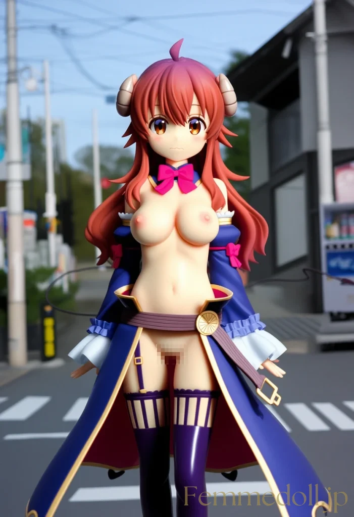 シャミ子「見ないでぇ…」危機管理フォームで街中露出羞恥【エロイラスト30枚】 14枚目