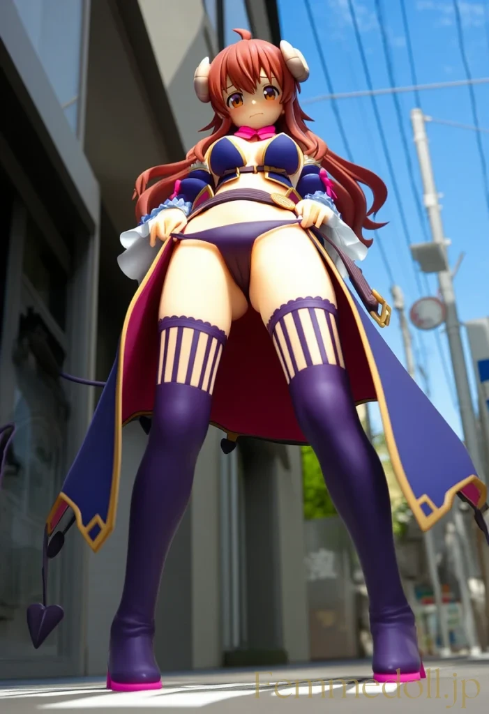 シャミ子「見ないでぇ…」危機管理フォームで街中露出羞恥【エロイラスト30枚】 4枚目