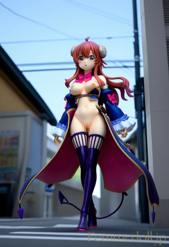 シャミ子「見ないでぇ…」危機管理フォームで街中露出羞恥【エロイラスト30枚】 7枚目