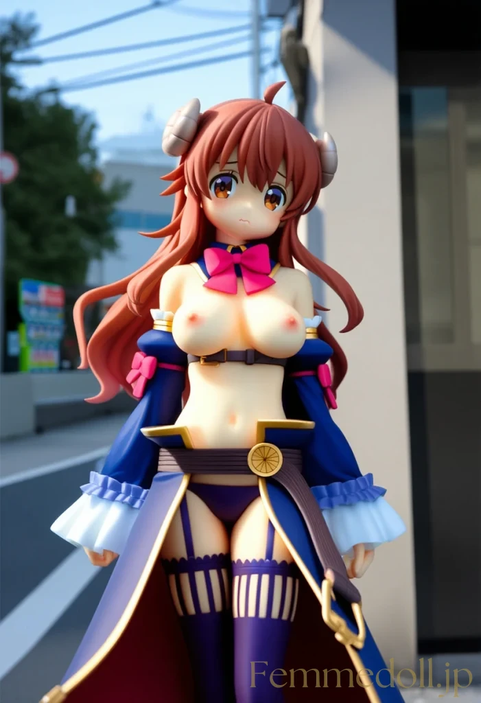 シャミ子「見ないでぇ…」危機管理フォームで街中露出羞恥【エロイラスト30枚】 2枚目