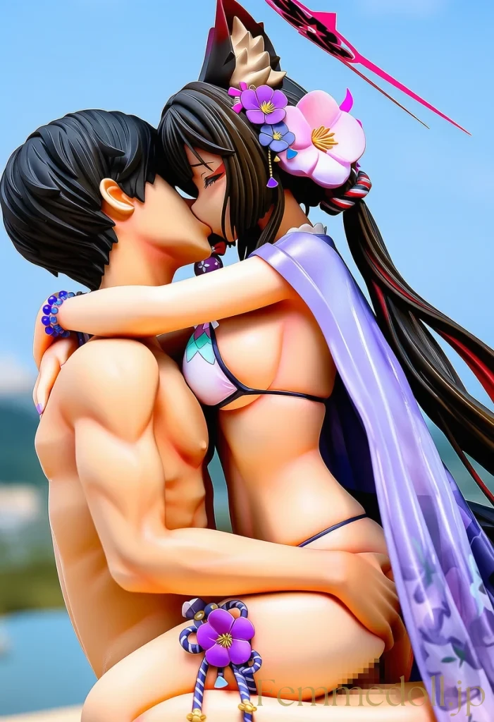 【ブルアカ/エロ画像】狐耳ワカモが先生と水着SEXでイキまくる画像集 28枚目