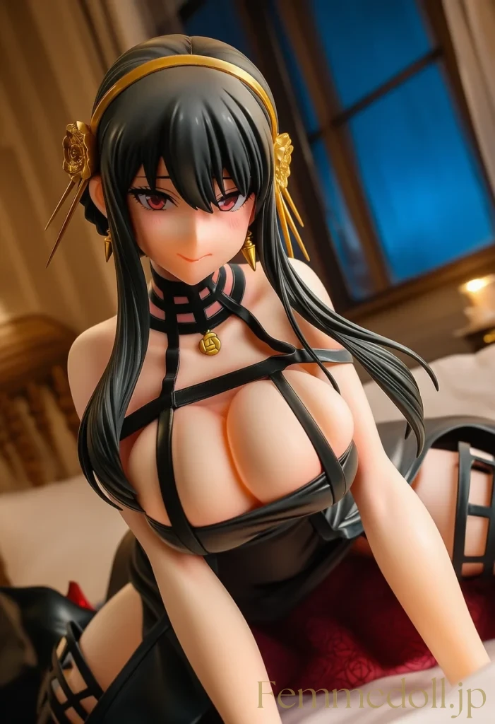 【SPY×FAMILY】ヨル黒ドレスの爆乳が誘惑でプルプル露わに【エロCG42枚】 5枚目