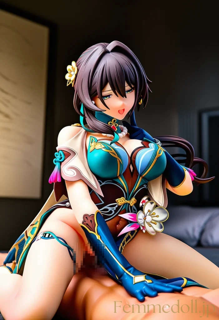 【崩スタ】ルアン・メェイ：ドレス越しの絶頂に堕ちる探究の罠【AI生成イラスト36枚】 35枚目