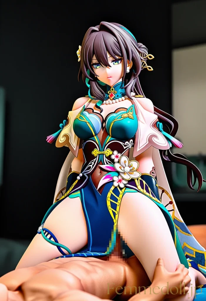 【崩スタ】ルアン・メェイ：ドレス越しの絶頂に堕ちる探究の罠【AI生成イラスト36枚】 7枚目