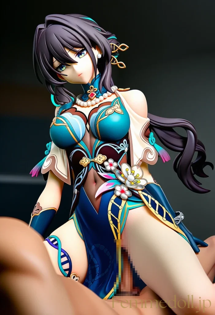 【崩スタ】ルアン・メェイ：ドレス越しの絶頂に堕ちる探究の罠【AI生成イラスト36枚】 3枚目