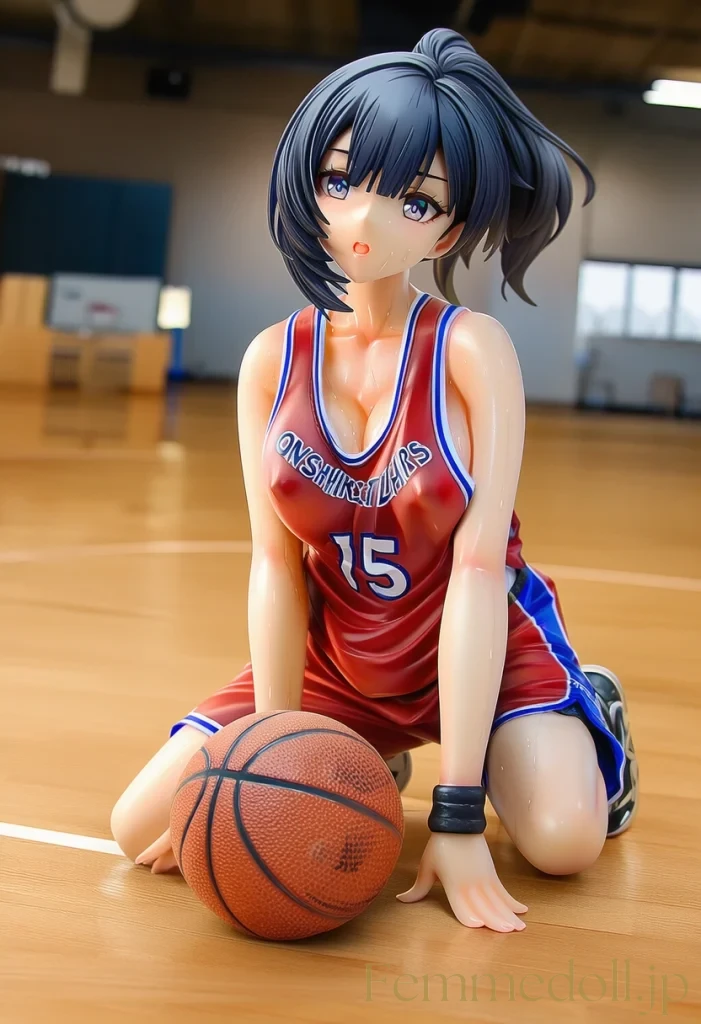 【オリジナル】バスケ部の柔らかおっぱいが汗でテカテカ胸チラ【エロイラスト42枚】 16枚目