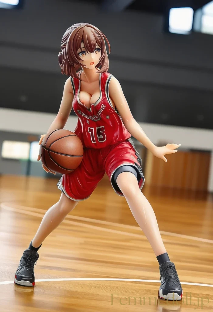 【オリジナル】バスケ部の柔らかおっぱいが汗でテカテカ胸チラ【エロイラスト42枚】 2枚目