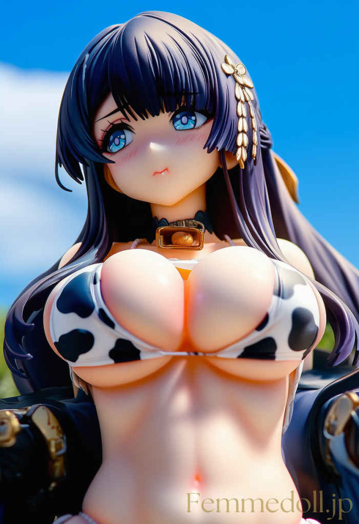 【オリジナル】牛柄ビキニ美女「揉んで…」爆乳揺らし誘惑ポーズ【エロイラスト30枚】