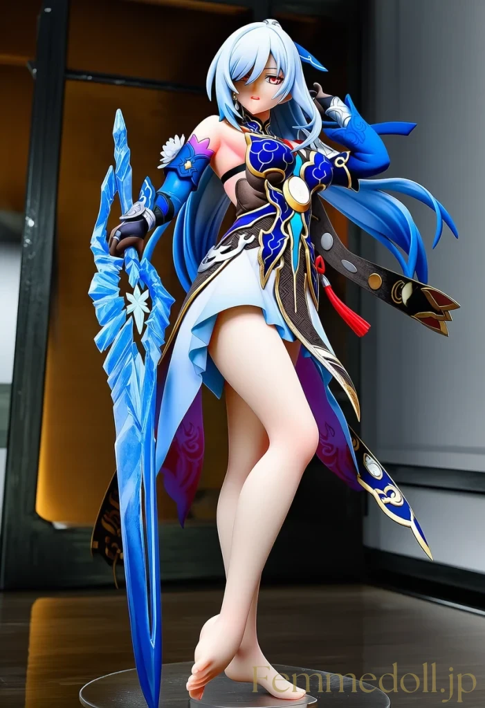 【崩スタ】鏡流：冷徹な幻に溶ける優美な誘い【AI生成イラスト24枚】 12枚目