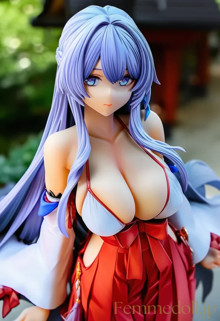 【オリジナル】巨乳少女「は、恥ずかしい…」巫女風ビキニで境内お散歩【AIエロ30枚】 79枚目