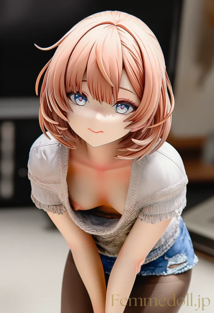 【AIオリジナル】美少女の胸元が服ズレでポロリ見えまくり【フィギュアエロCG36枚】