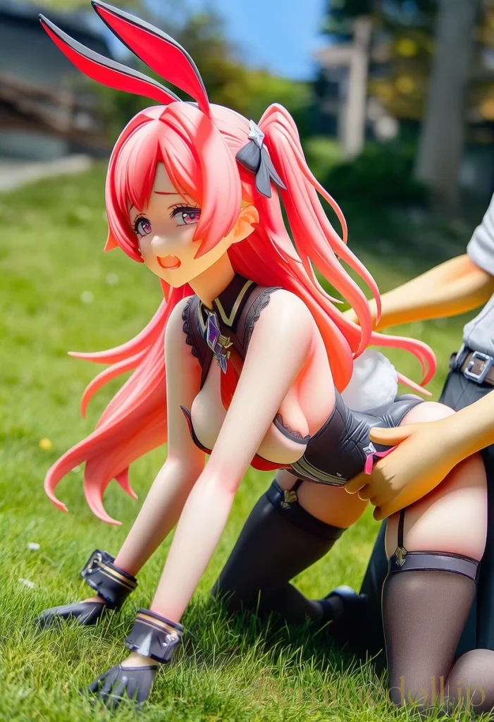 【オリジナル】うさ耳娘が腰上飛び跳ね。発情尻がプルプル弾けまくりSEX【フィギュア風エロCG30枚】 15枚目