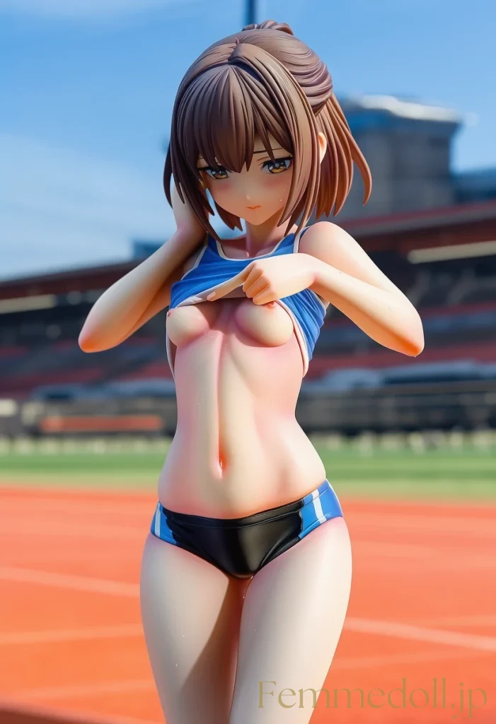 【オリジナル】陸上少女「もっと見て…」トラックで引き締めボディ全開【AIエロイラスト36枚】 16枚目