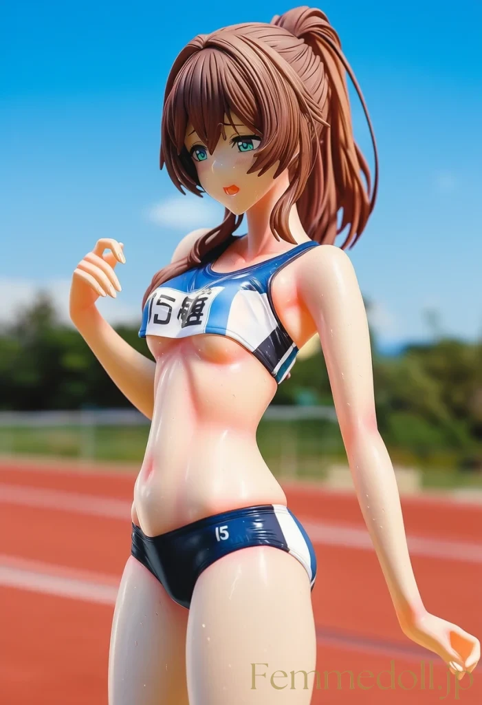 【オリジナル】陸上少女「もっと見て…」トラックで引き締めボディ全開【AIエロイラスト36枚】 9枚目