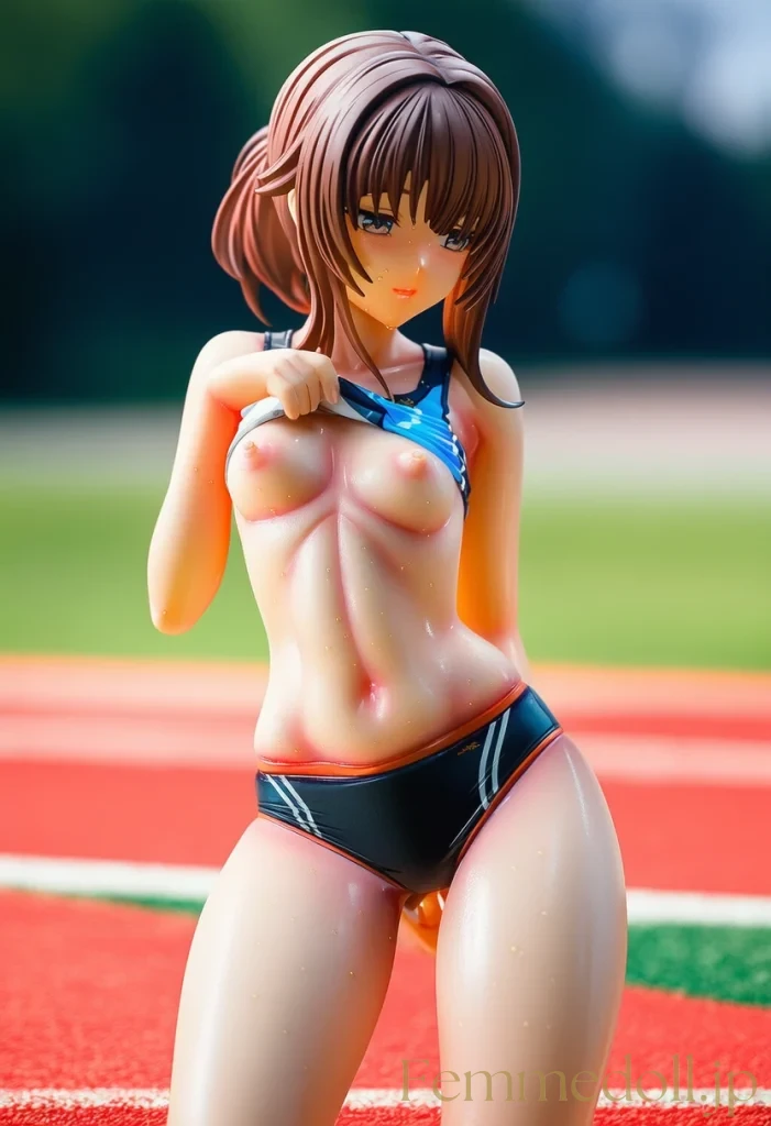 【オリジナル】陸上少女「もっと見て…」トラックで引き締めボディ全開【AIエロイラスト36枚】 4枚目