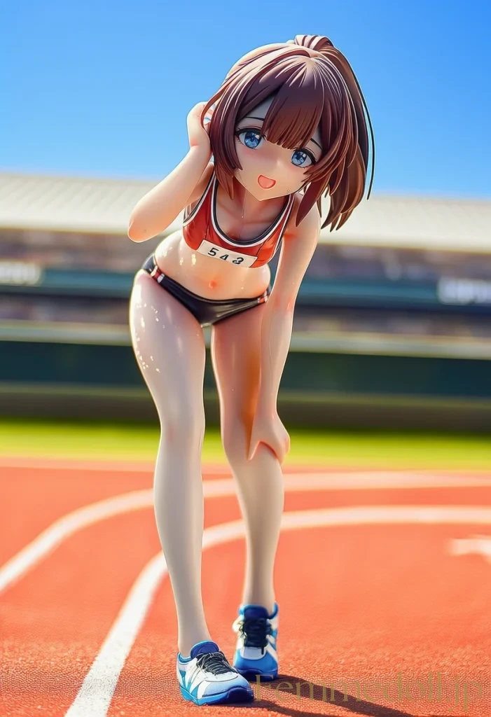 【オリジナル】陸上少女「もっと見て…」トラックで引き締めボディ全開【AIエロイラスト36枚】 32枚目