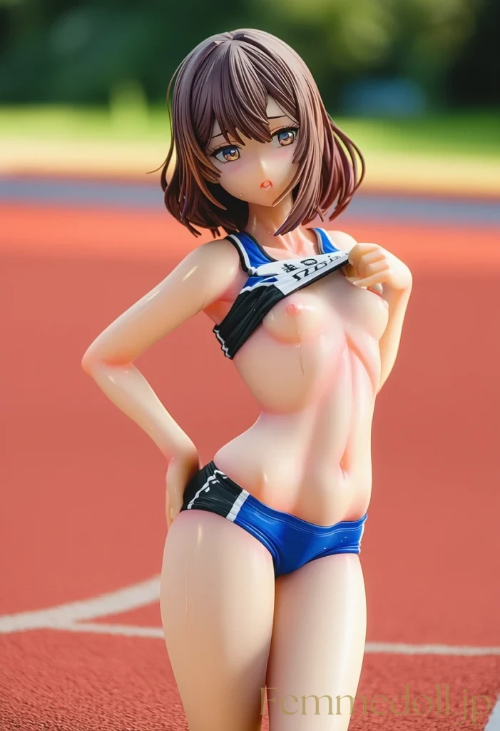 【オリジナル】陸上少女「もっと見て…」トラックで引き締めボディ全開【AIエロイラスト36枚】 30枚目