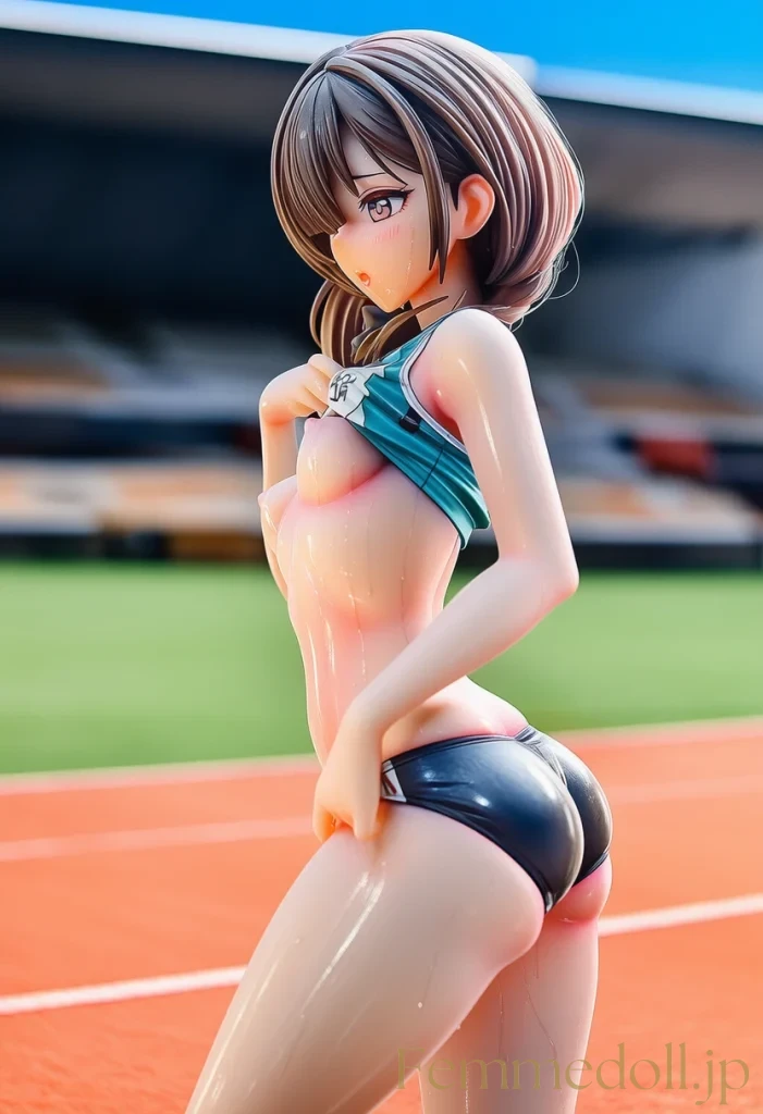 【オリジナル】陸上少女「もっと見て…」トラックで引き締めボディ全開【AIエロイラスト36枚】 29枚目