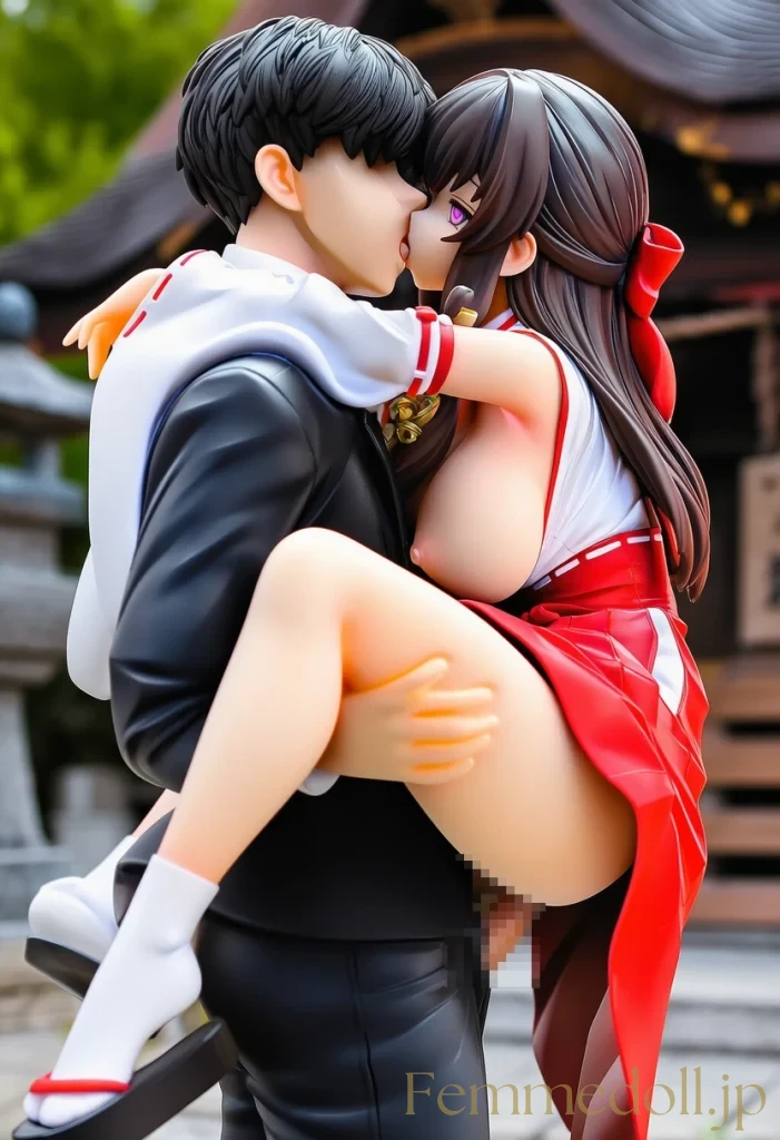 【オリジナル】巫女「イッちゃう…！」境内催眠SEXお祓い棒で悶絶イキ【フィギュア風オリジナル42枚】 16枚目