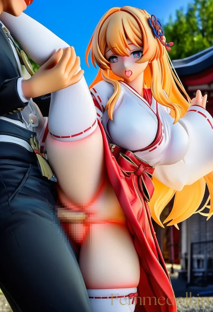 【オリジナル】巫女「イッちゃう…！」境内催眠SEXお祓い棒で悶絶イキ【フィギュア風オリジナル42枚】 38枚目