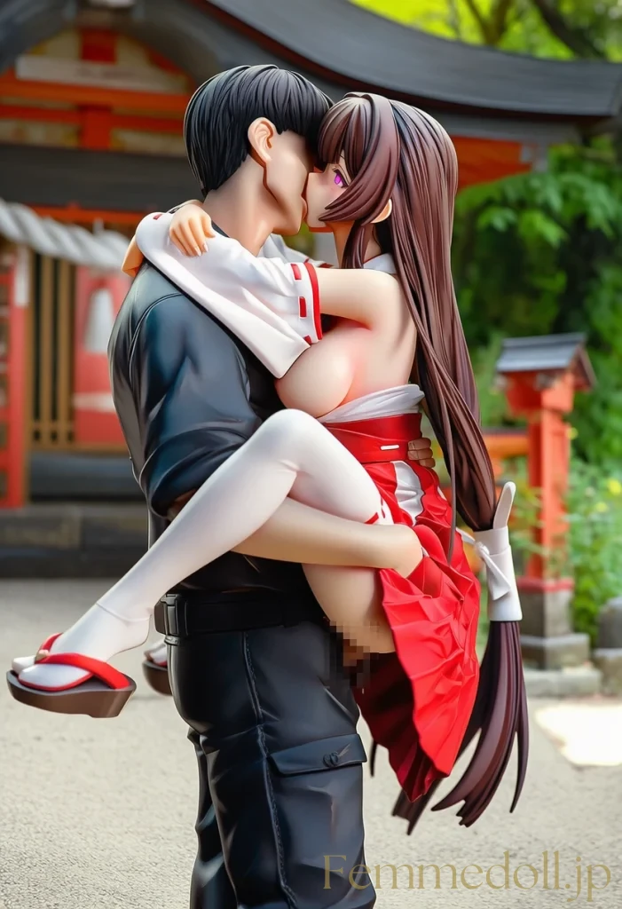 【オリジナル】巫女「イッちゃう…！」境内催眠SEXお祓い棒で悶絶イキ【フィギュア風オリジナル42枚】 36枚目